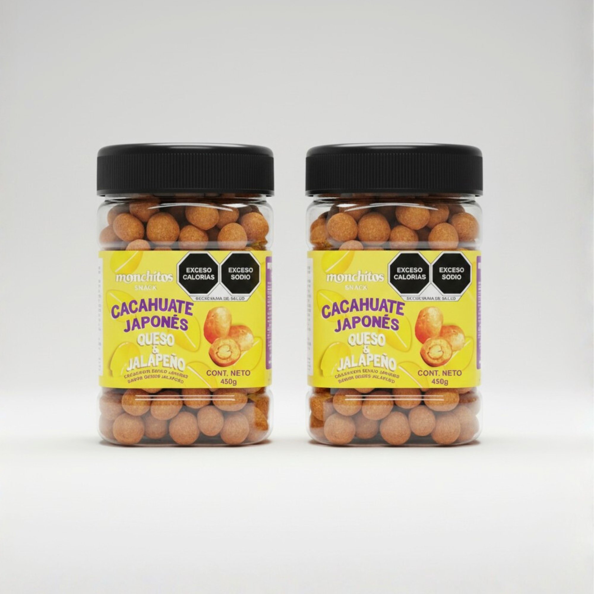Cacahuate Japonés Queso Jalapeño (450 grs. - 2 pz.)