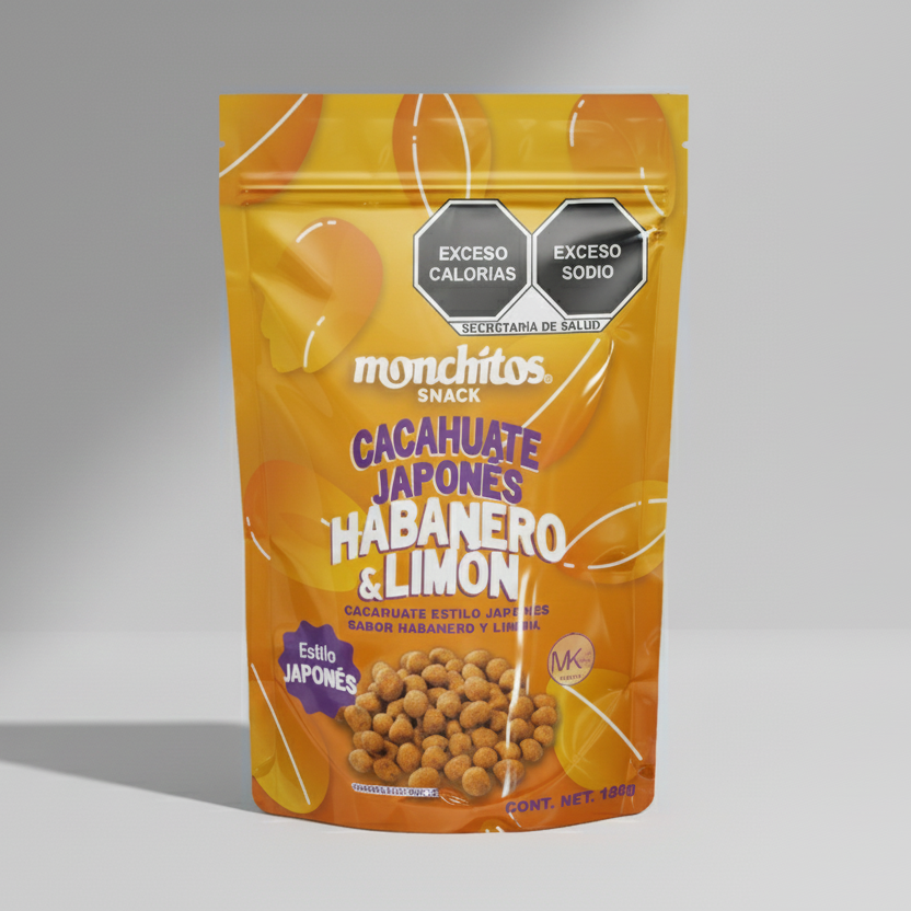 Cacahuate japonés habanero limón (pouch 150g)
